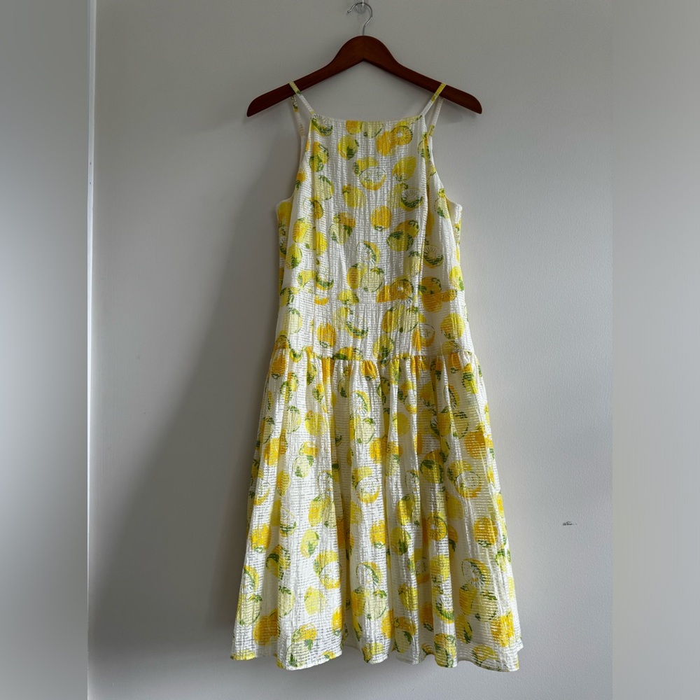 Lemon Print Summer Dress